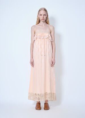 Chloé Thin-Strap Long Dress Pink chl0265016