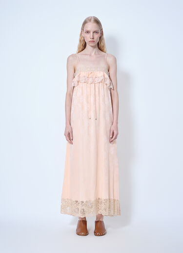 Chloé Thin-Strap Long Dress Pink chl0265016