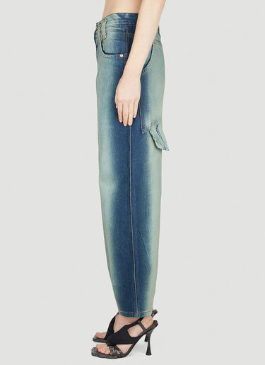 Eckhaus Latta Baggy Jeans Blue eck0351004