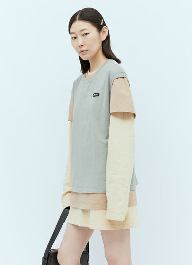Miu Miu Set Of Three Jersey T-Shirts Multicolour miu0355003