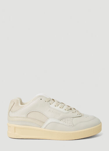 Jil Sander 压印徽标运动鞋 奶油色 jil0151015