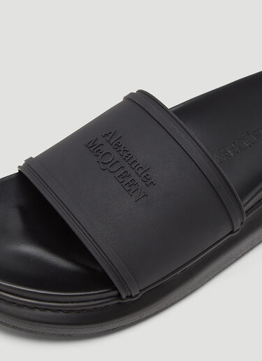Alexander McQueen Hybrid Signature Slides Black amq0144016