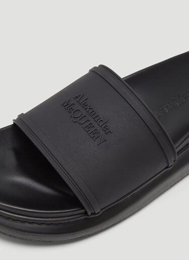 Hybrid Signature Slides Alexander McQueen Hybrid Signature Slides Black amq0144016