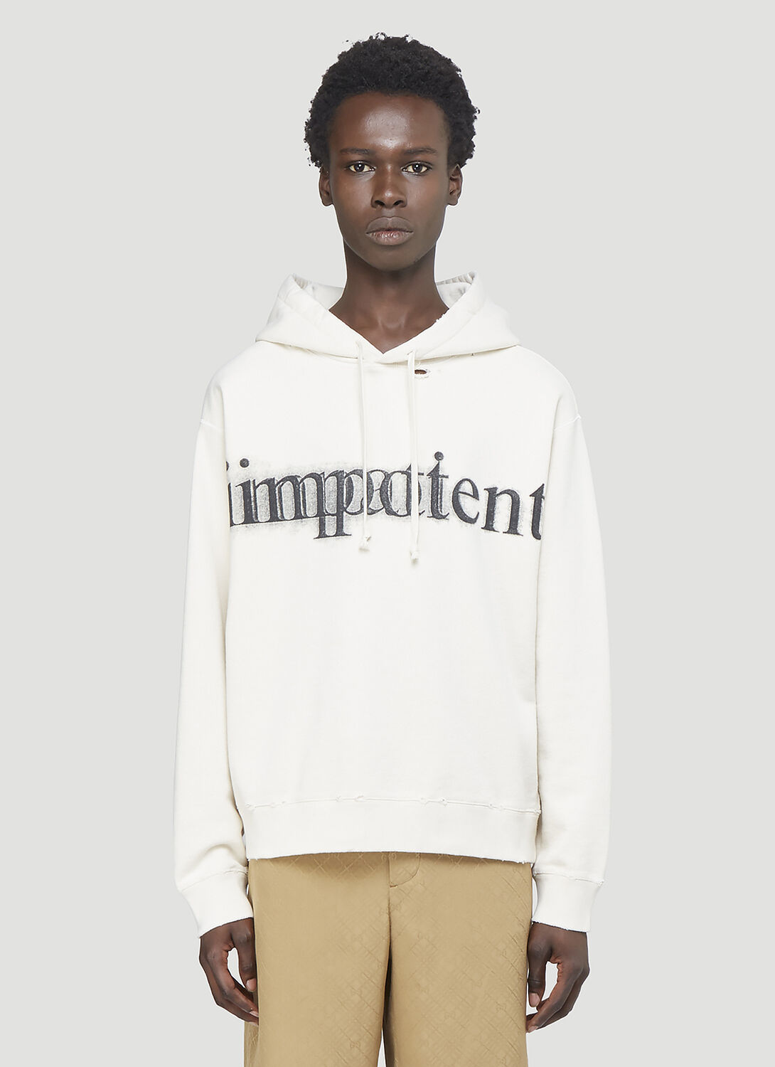 Shop Gucci Impotent Important Hooded Sweatshirt In White