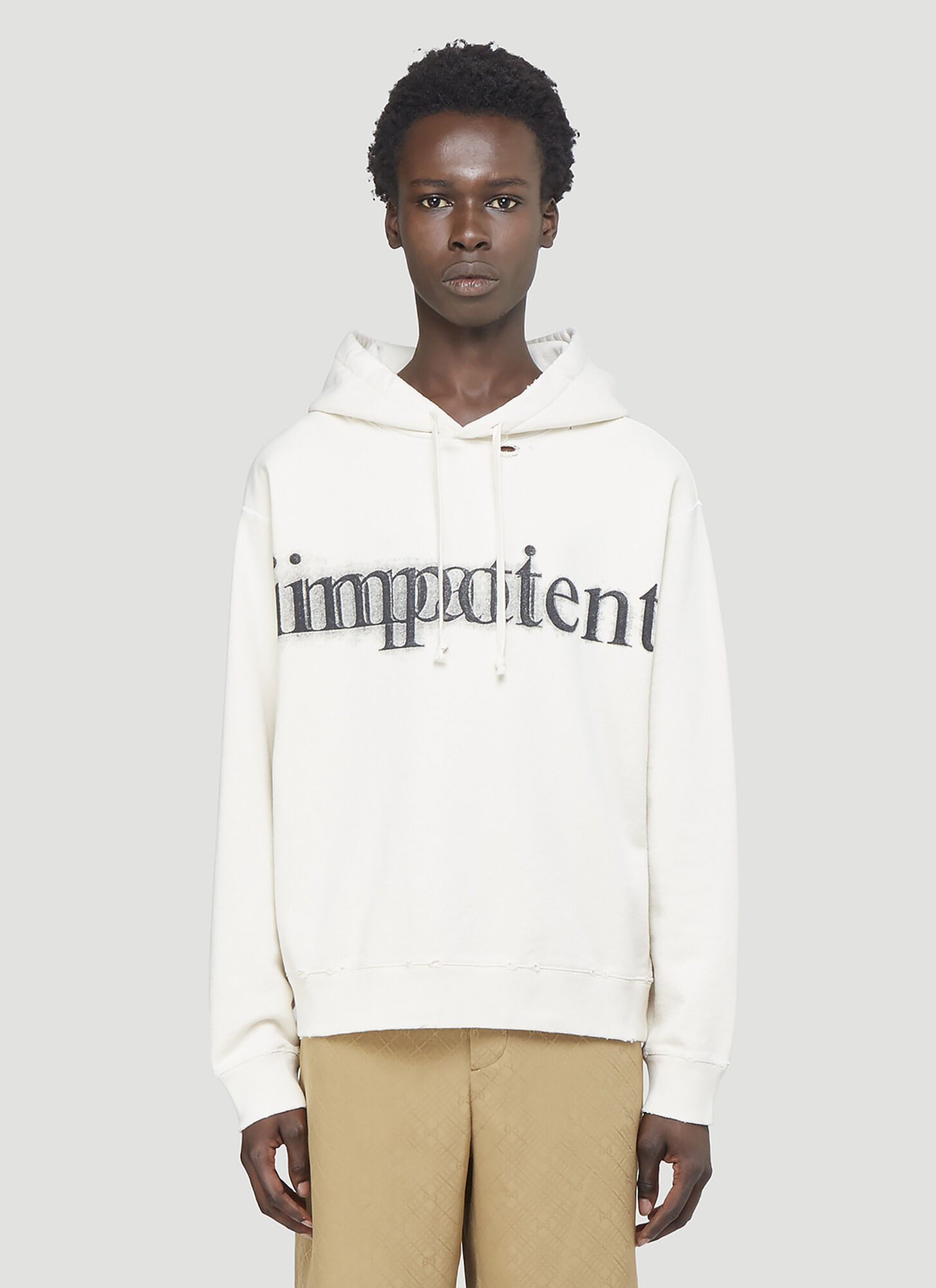 Gucci Impotent Important Hooded Sweatshirt In White