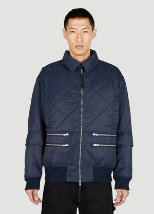 Helmut Lang キルティングジャケット ダークブルー hlm0151005