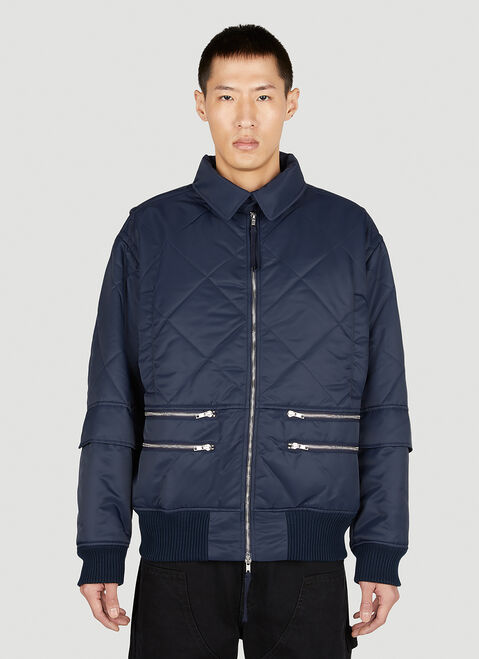 Helmut Lang 퀼티드 재킷 라이트 그레이 hlm0148001