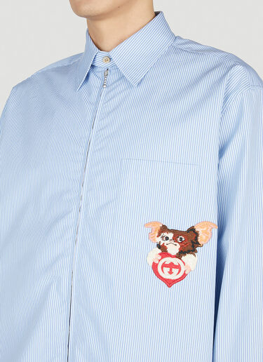Gucci Gremlin Poplin Shirt Light Blue guc0152305