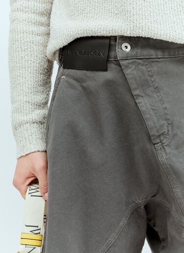 JW Anderson 扭转工装百慕大短裤 灰 jwa0156001