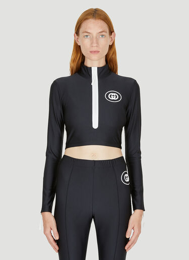 Sparkling Long Sleeve Track Top Gucci Sparkling Long Sleeve Track Top Black guc0250010