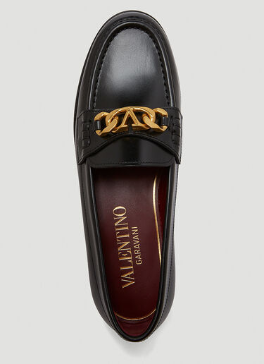 Valentino Chainlord 乐福鞋 黑 val0149020