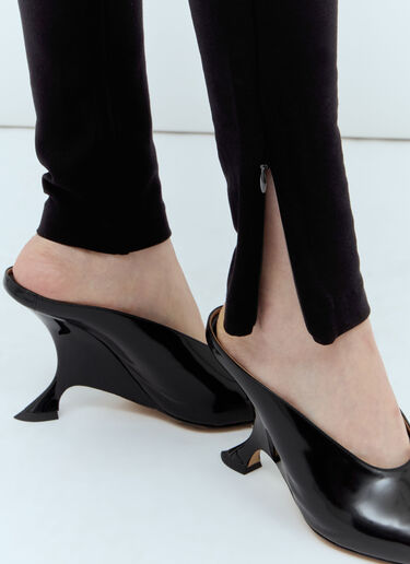 TOTEME Zip Cuff Leggings Black tot0251003