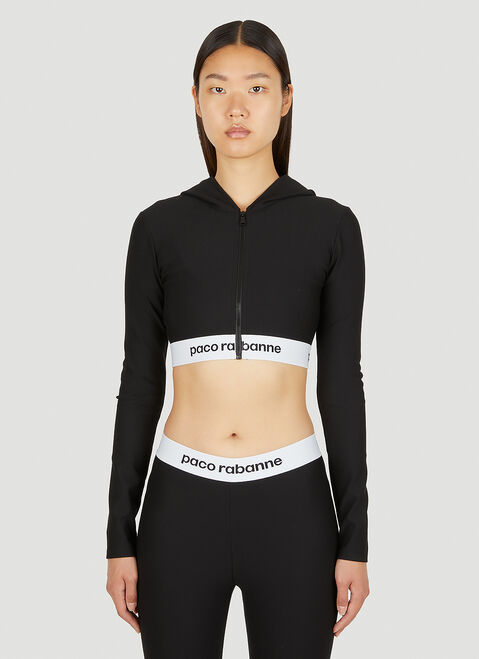 DRx x STEFAN MEIER x LN-CC Cropped Hooded Sweatshirt Grey drs0350005