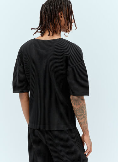 Homme Plissé Issey Miyake Pleated T-Shirt Black hmp0156014