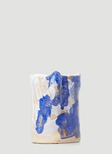 NIKO JUNE Glased Vase  Blue nko0346013