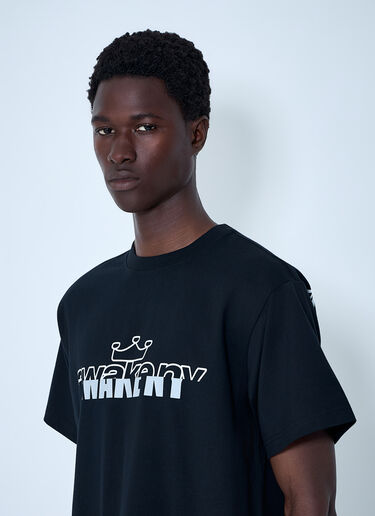 Logo Motif Crewneck T-Shirt Awake NY Logo Motif Crewneck T-Shirt Black awk0164012