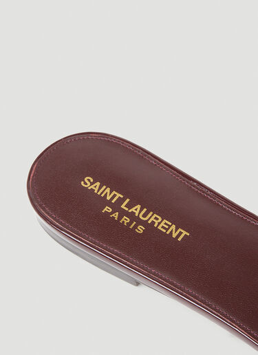 Saint Laurent Nu Pieds Sandals Burgundy sla0253073