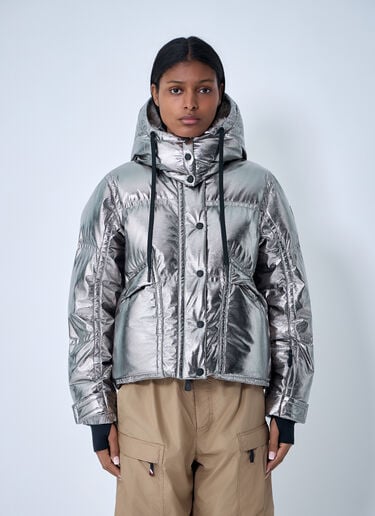 Moncler Grenoble Celaque Short Down Jacket Silver mog0262009