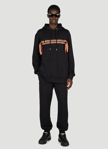 Curblace Hooded Sweatshirt Lanvin Curblace Hooded Sweatshirt Black lnv0153008
