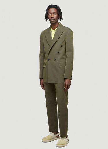 Acne Studios Classic Suit Pants Green acn0144008