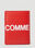 Comme des Garçons Wallet 로고 프린트 지갑 Red cdw0347011
