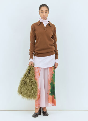 Dries Van Noten 毛绒托特包 绿色 dvn0258034