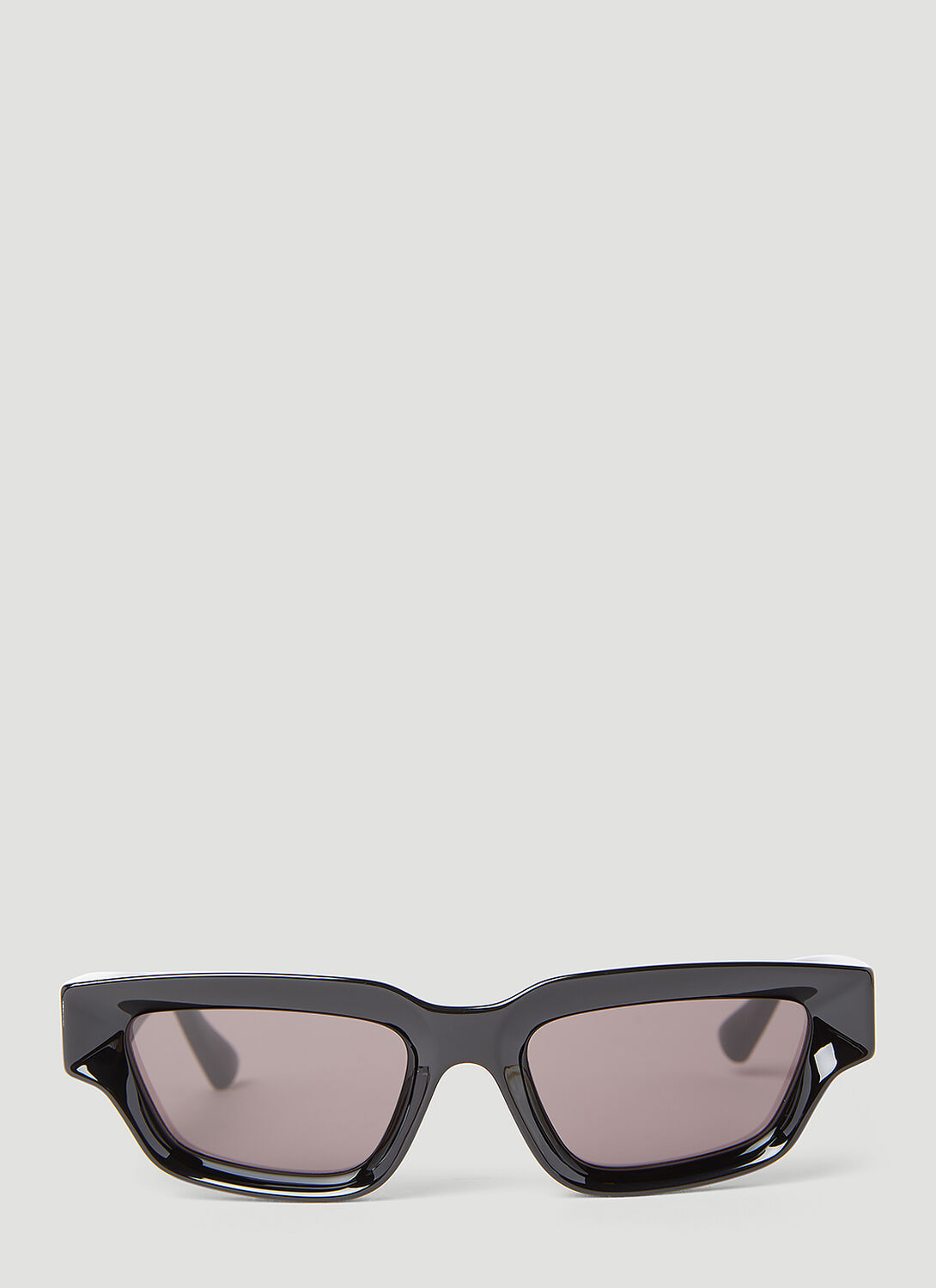 Bottega Veneta Bv1250s Sharp Square Acetate Sunglasses In Black