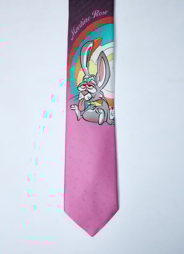 Martine Rose Silk Tie Purple mtr0159021