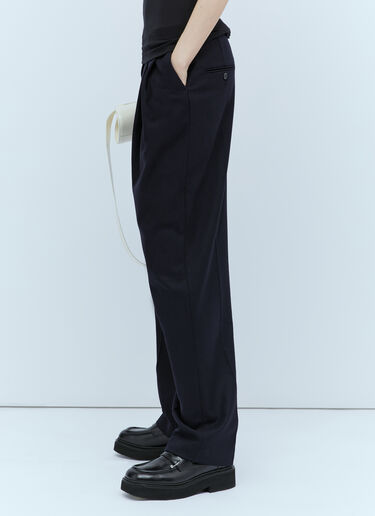 TOTEME Double-Pleated Tailored Pants Navy tot0254013