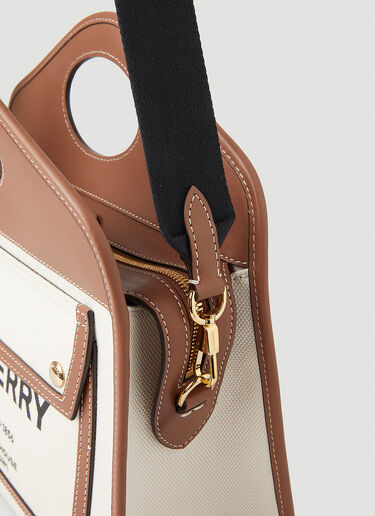 Burberry Pocket Tote Bag White bur0248058