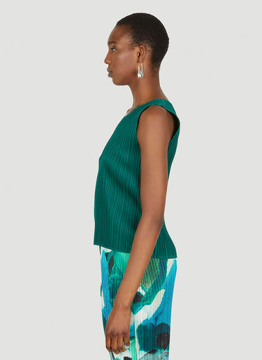 Pleats Please Issey Miyake Monthly Colours Top Green plp0248014