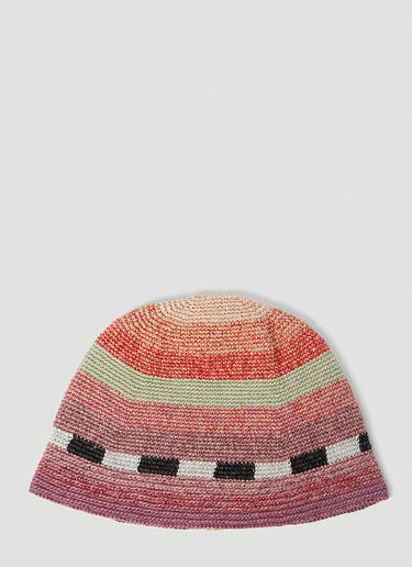 Meda Crochet Hat Visvim Meda Crochet Hat Orange vis0153006