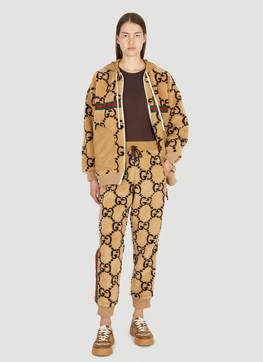 Gucci 맥시 GG 인조 모피 스웨트셔츠 베이지 guc0251053