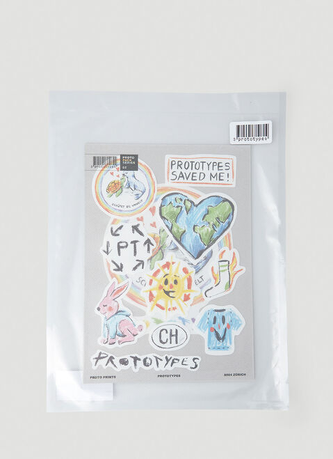 Burberry Proto Prints 01 Stickers Cute パープル bur0254009
