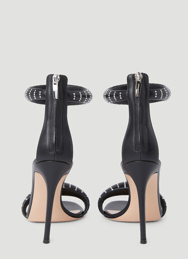 Gianvito Rossi Bijoux Crystal High Heeled Sandals Black gia0251003