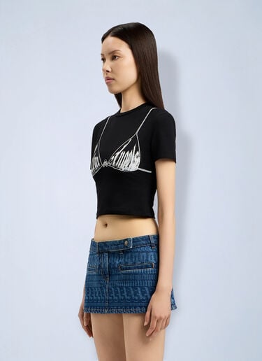 Palm Angels Palm Bra Baby T-Shirt Black pma0264221