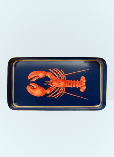 Les-Ottomans Lobster Iron Tray Blue wps0691532