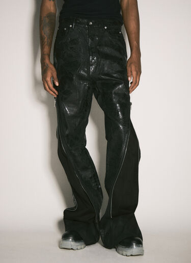 Rick Owens DRKSHDW Bolan 做旧牛仔裤 黑色 drk0158010