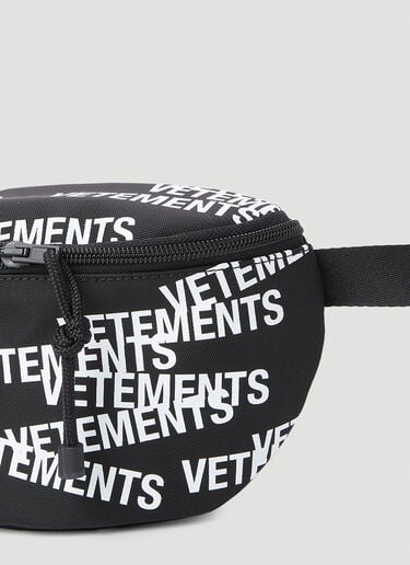 VETEMENTS スタンプロゴベルトバッグ ブラック vet0251021