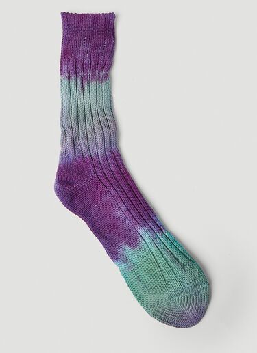 Stain Shade x Decka Socks Tie Dye Socks Green ssd0351007