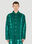 The Elder Statesman Grid Overshirt Dark Green tes0150008