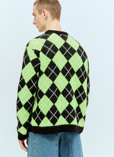 Awake NY Argyle Sweater Green awk0154006