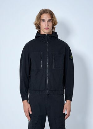 Stone Island Hooded Utility Jacket Black sto0165002
