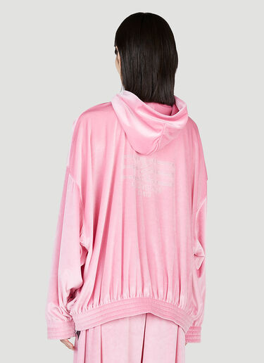 Balenciaga BB Paris Zip-Up Hooded Sweatshirt Pink bal0253010
