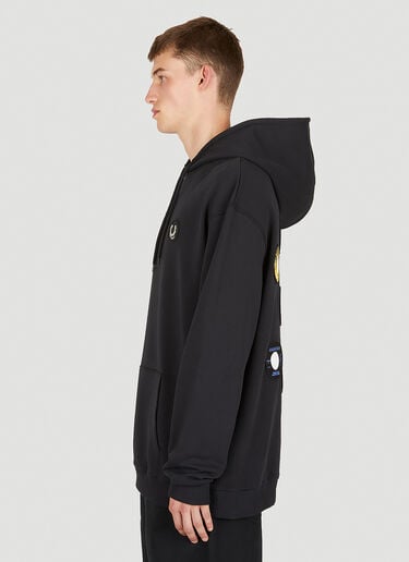Raf Simons x Fred Perry Patched Hooded Sweatshirt Black rsf0150009