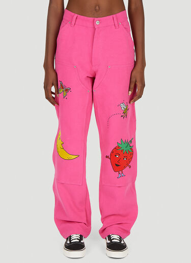 Workwear Canvas Pants Sky High Farm Workwear Workwear Canvas Pants Pink skh0350015
