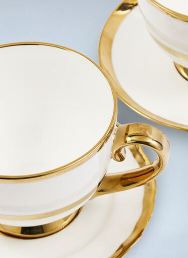 Set Of Two Golden Finds Teacups POLSPOTTEN Set Of Two Golden Finds Teacups White wps0691993