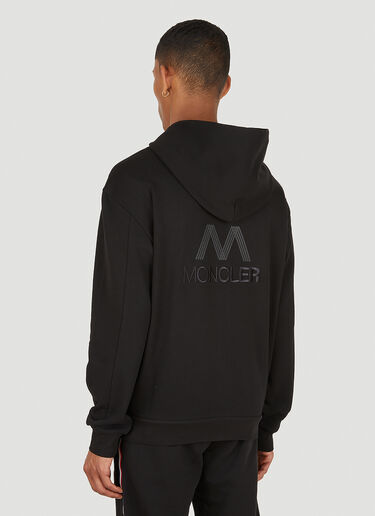 Moncler Logo Patch Hooded Sweatshirt Black mon0148011