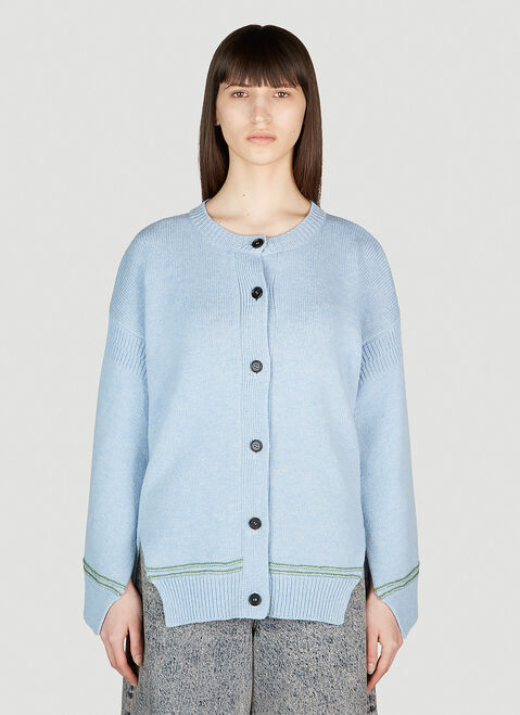 Marni Asymmetric Hem Cardigan Black mni0254003
