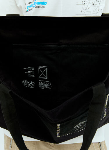 Space Available Patch Pocket Tote Bag Black spa0356020